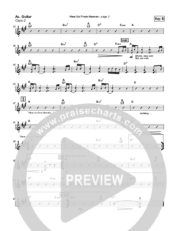 Hear Us From Heaven Acoustic Guitar (New Life Worship)