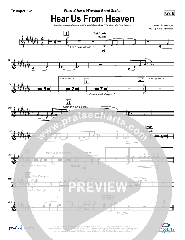 Hear Us From Heaven Trumpet 1,2 (New Life Worship)