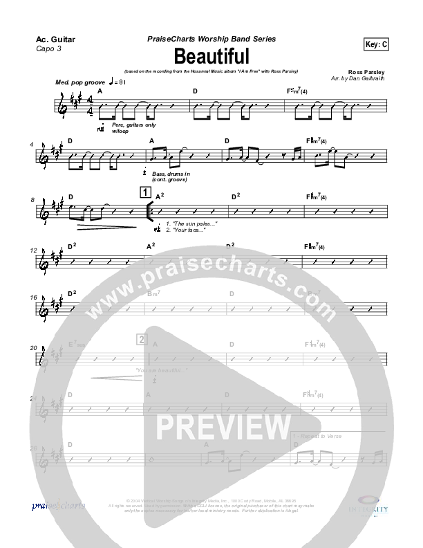 Beautiful Acoustic Guitar (New Life Worship)