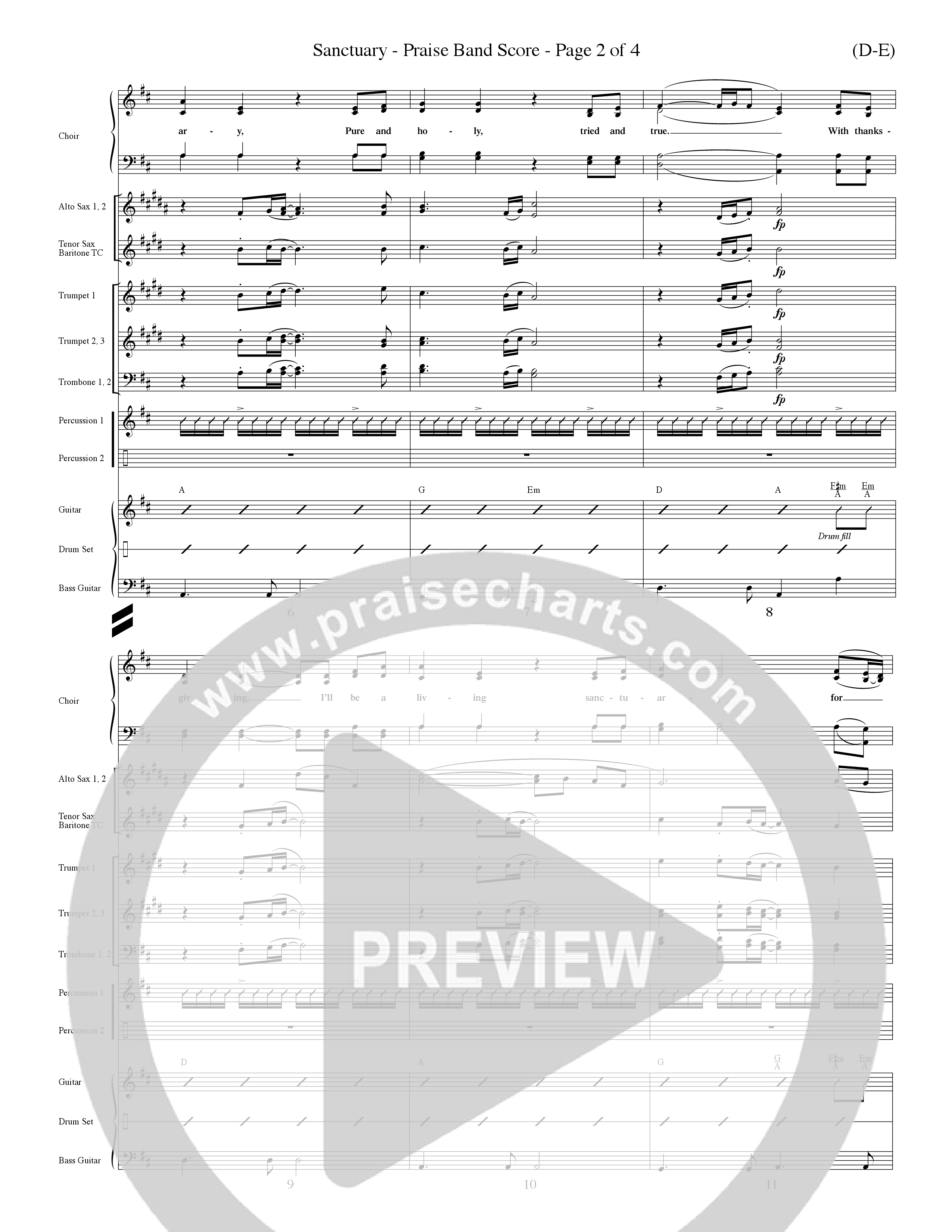 Sanctuary (Choral Anthem SATB) Conductor's Score (Word Music Choral / Orch. Michael Lawrence)