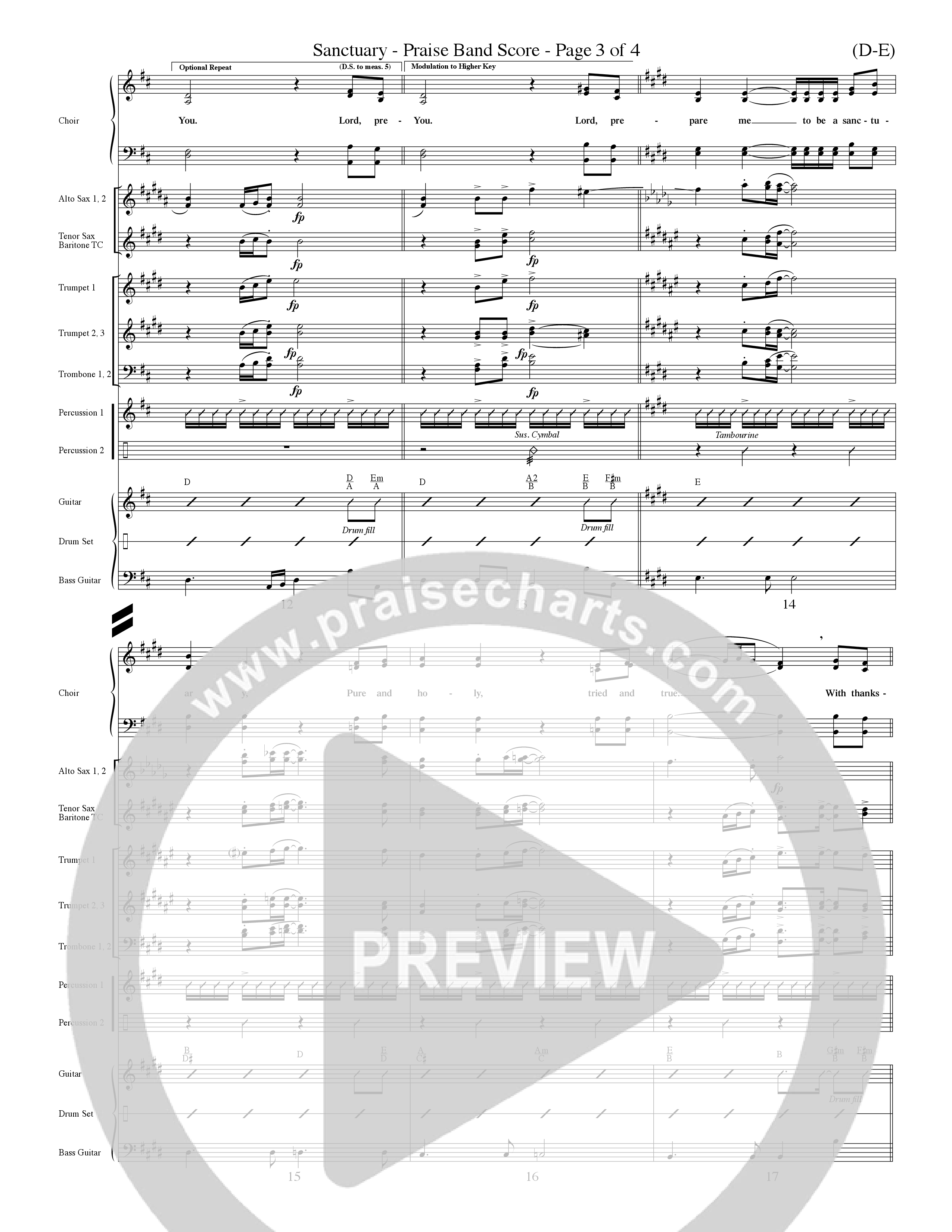 Sanctuary (Choral Anthem SATB) Conductor's Score (Word Music Choral / Orch. Michael Lawrence)