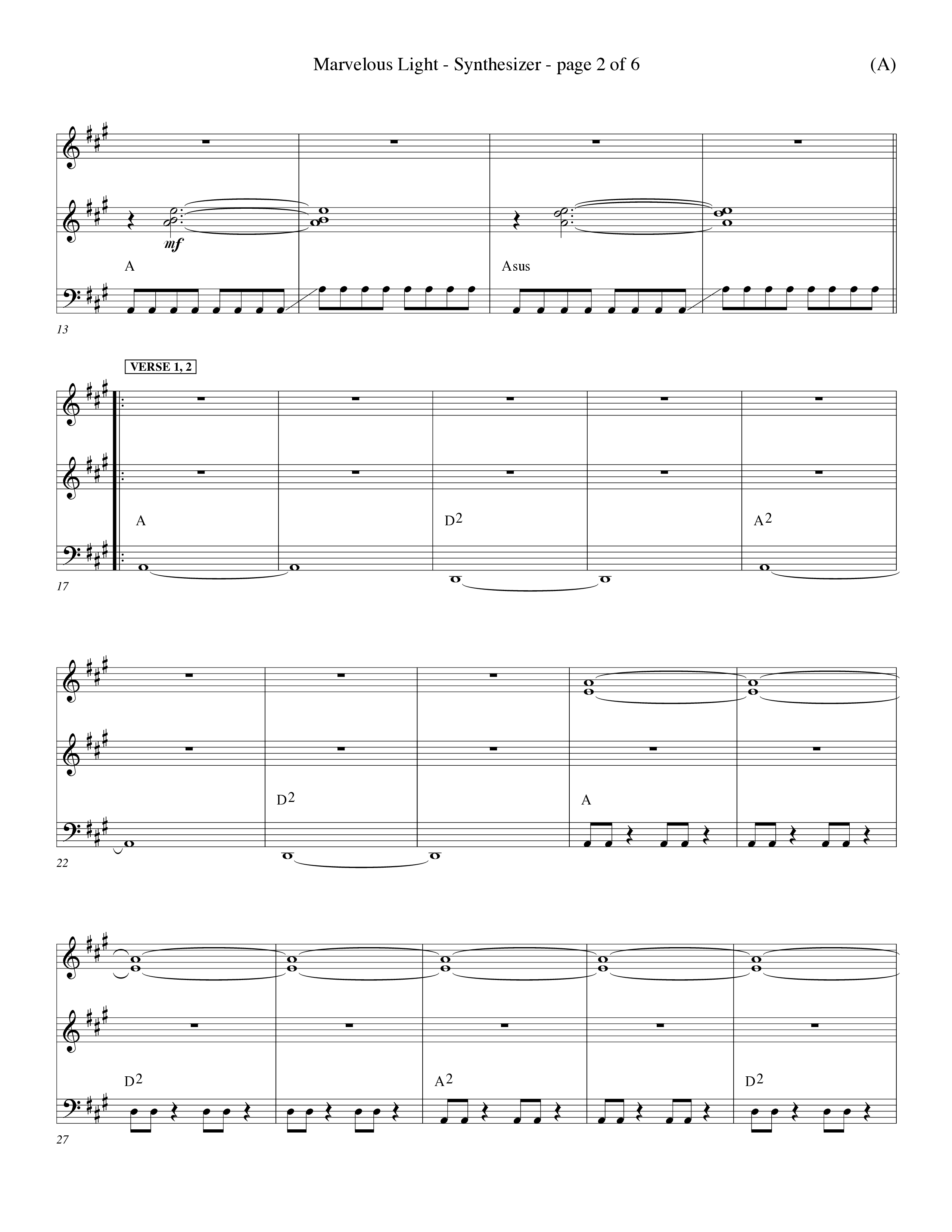 Marvelous Light (Choral Anthem SATB) Synth (Word Music Choral / Orch. Dave Williamson)