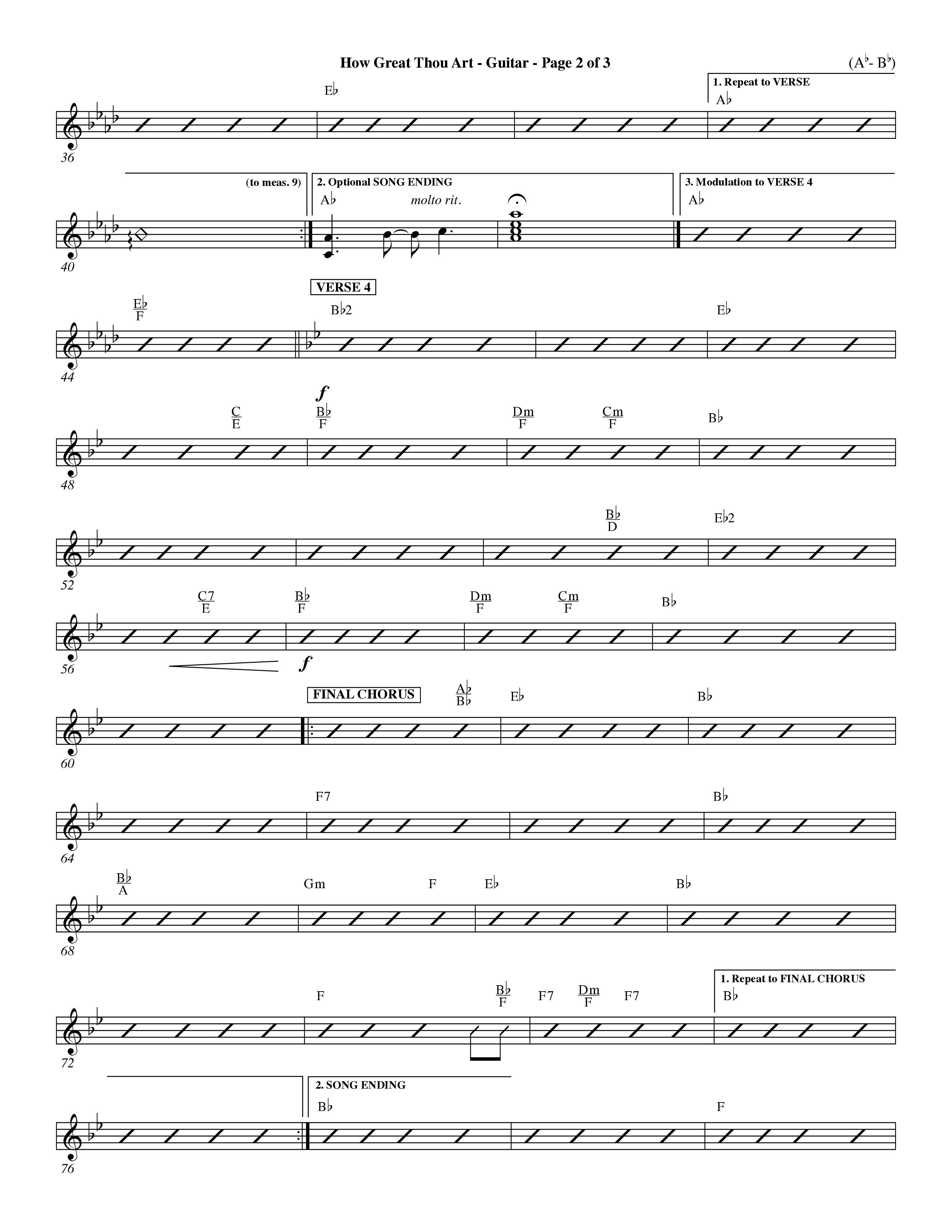 How Great Thou Art (Choral Anthem SATB) Acoustic Guitar (Word Music Choral / Arr. John Coates / Orch. Dave Williamson / Orch. Keith Christopher)