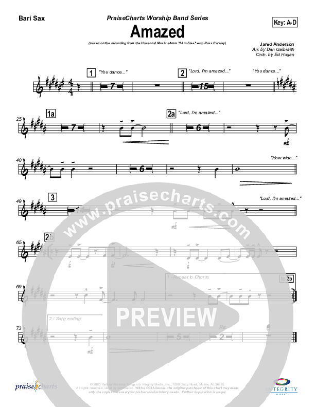 Amazed Bari Sax (New Life Worship)