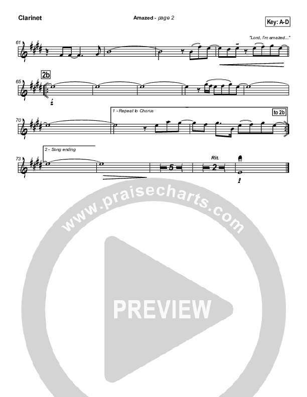 Amazed Clarinet (New Life Worship)