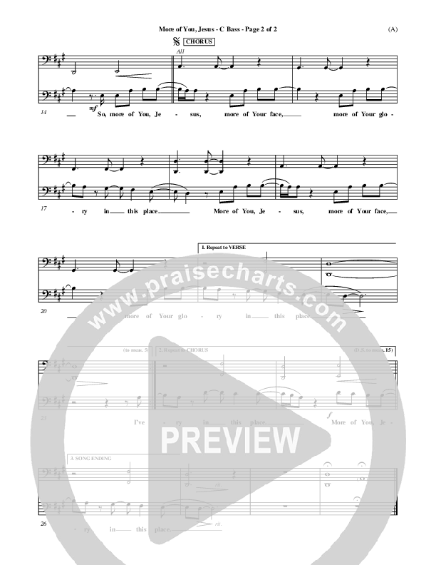 More Of You Jesus Contrabass (Pocket Full Of Rocks)