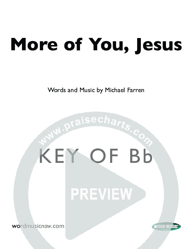 More Of You Jesus Orchestration (Pocket Full Of Rocks)