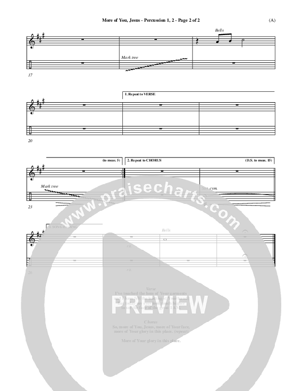 More Of You Jesus Percussion 1/2 (Pocket Full Of Rocks)