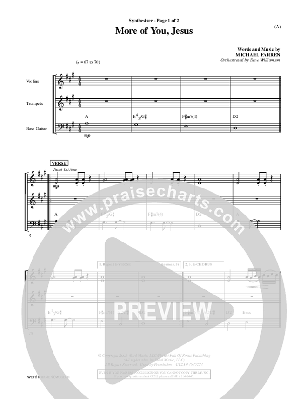 More Of You Jesus Synth (Pocket Full Of Rocks)