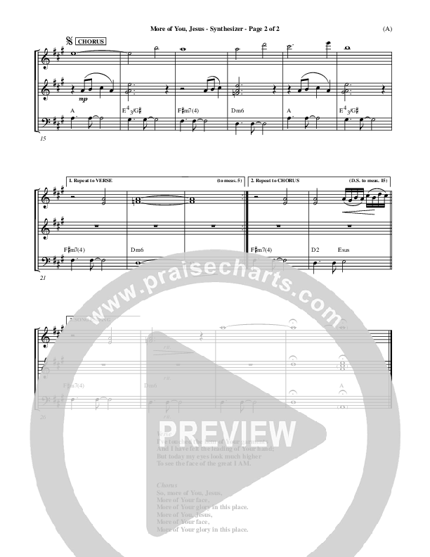 More Of You Jesus Synth (Pocket Full Of Rocks)