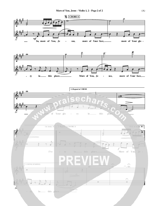 More Of You Jesus Violin 1/2 (Pocket Full Of Rocks)