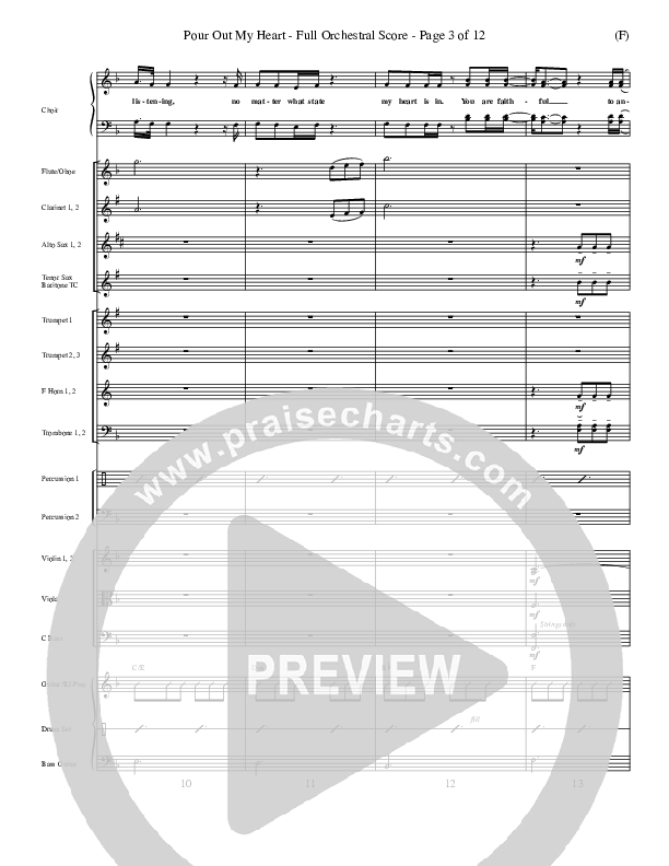 Pour Out My Heart Conductor's Score (Craig Musseau)