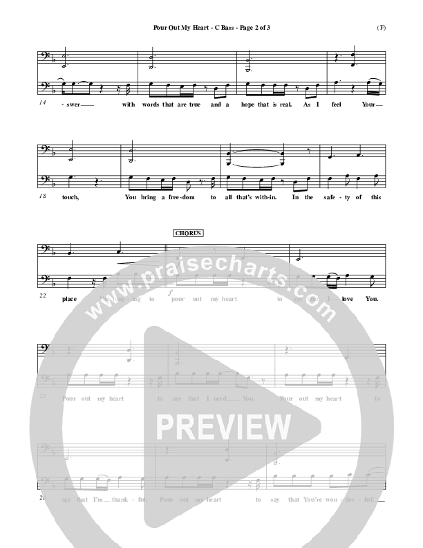 Pour Out My Heart Contrabass (Craig Musseau)