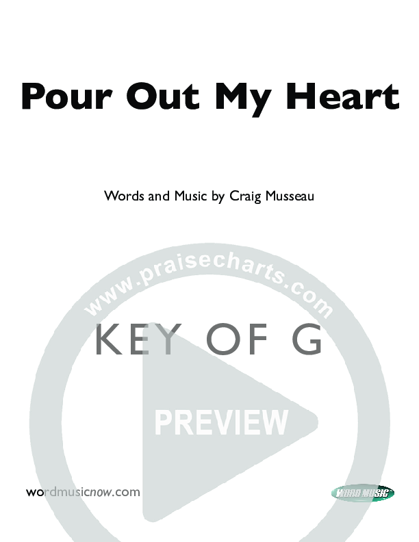 Pour Out My Heart Cover Sheet (Craig Musseau)