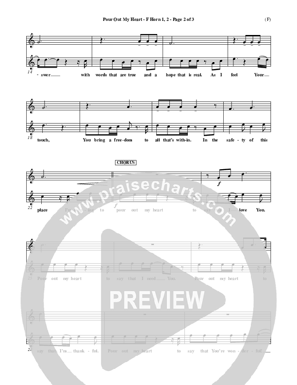 Pour Out My Heart French Horn 1/2 (Craig Musseau)