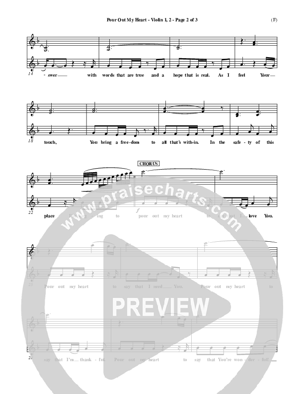 Pour Out My Heart Violin 1/2 (Craig Musseau)