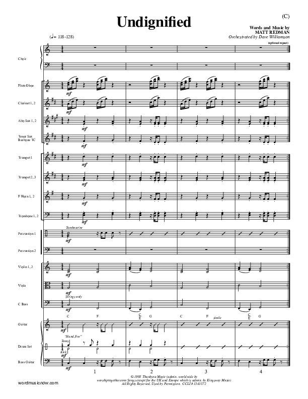 Undignified Orchestration (Matt Redman)