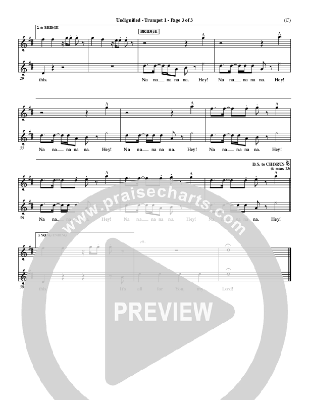 Undignified Trumpet 1 (Matt Redman)