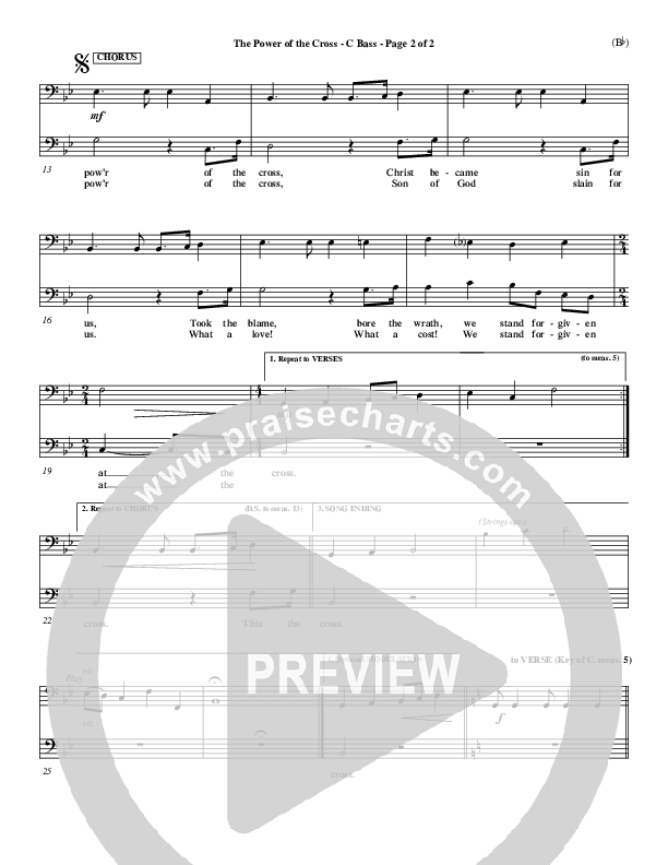 The Power Of The Cross Contrabass (Keith & Kristyn Getty)