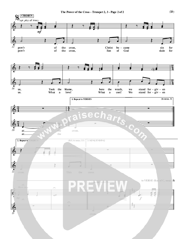 The Power Of The Cross Trumpet 2/3 (Keith & Kristyn Getty)