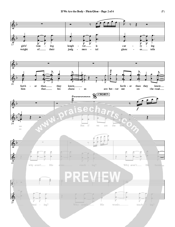 If We Are The Body Flute/Oboe (Mark Hall)