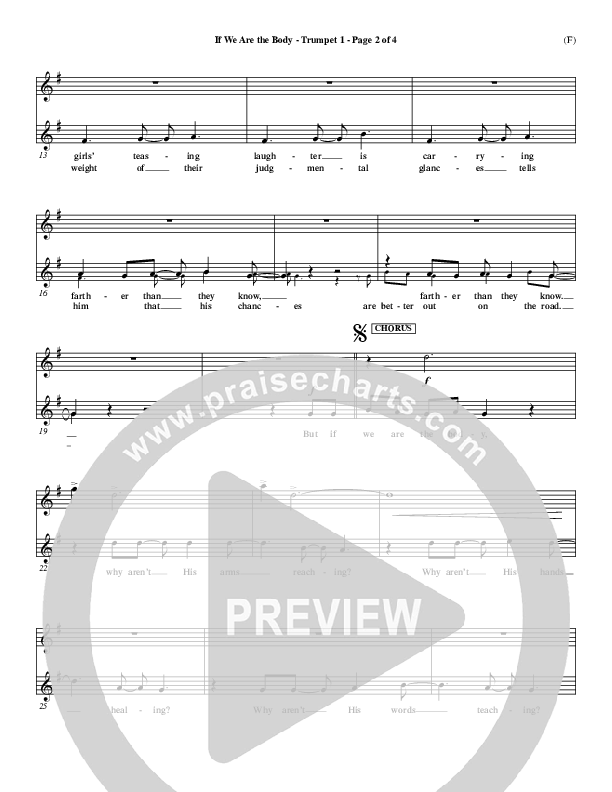 If We Are The Body Trumpet 1 (Mark Hall)