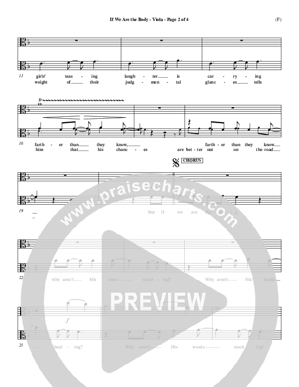 If We Are The Body Viola (Mark Hall)