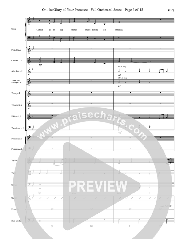 Oh The Glory Of Your Presence Conductor's Score (Steve Fry)