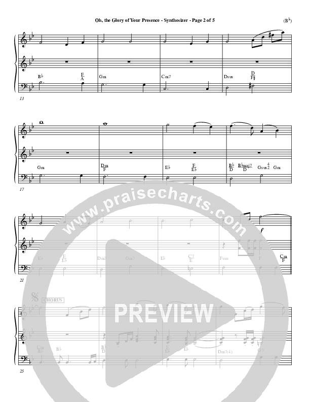 Oh The Glory Of Your Presence Synth (Steve Fry)