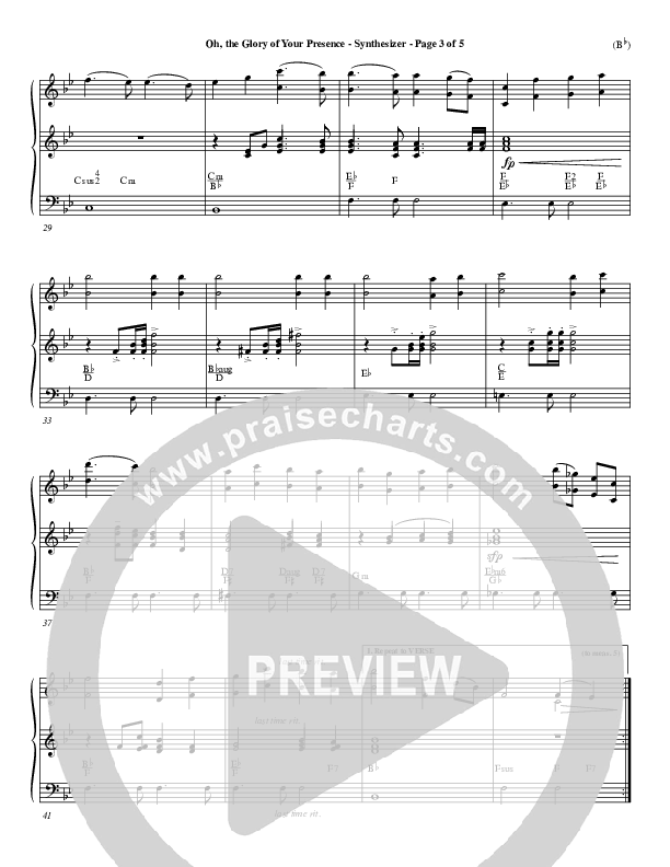 Oh The Glory Of Your Presence Synth (Steve Fry)