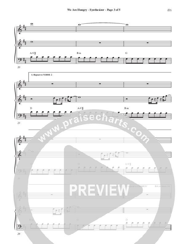 We Are Hungry Synth (Brad Kilman)