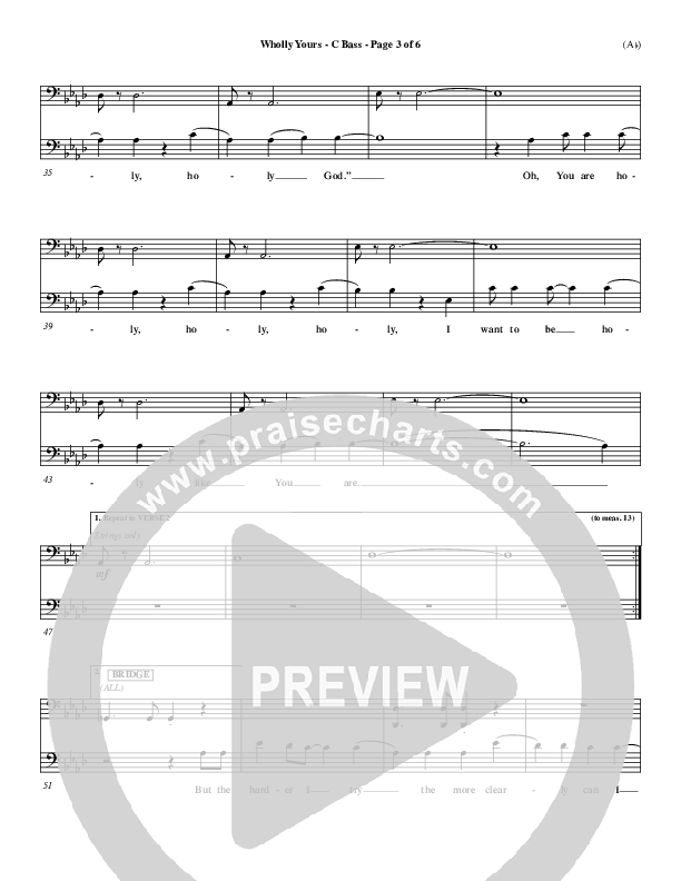 Wholly Yours Contrabass (David Crowder)