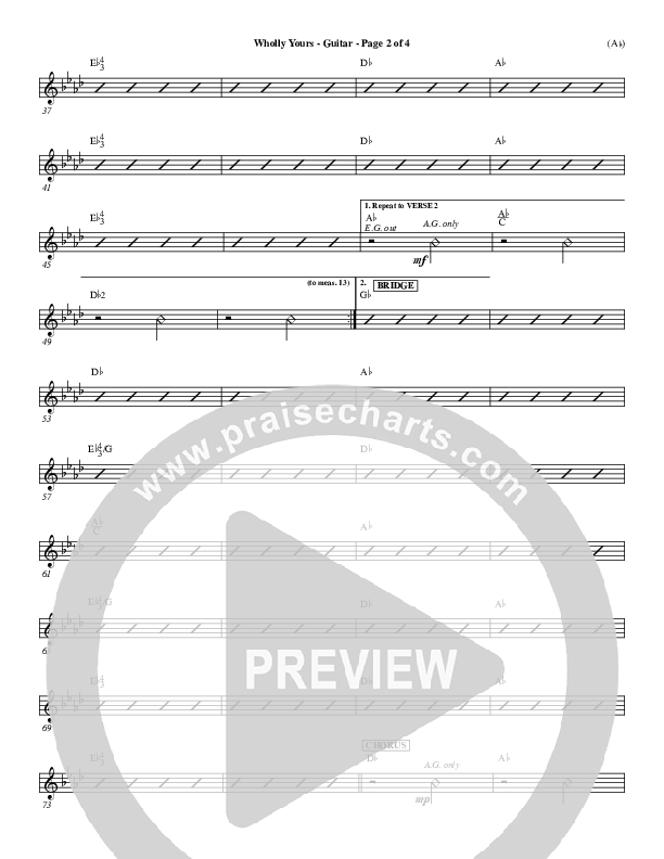 Wholly Yours Guitar (David Crowder)