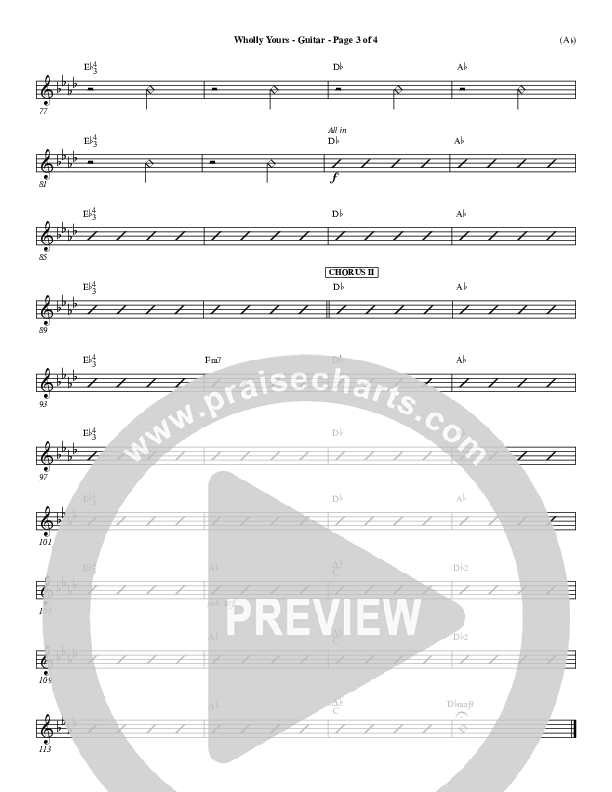 Wholly Yours Guitar (David Crowder)