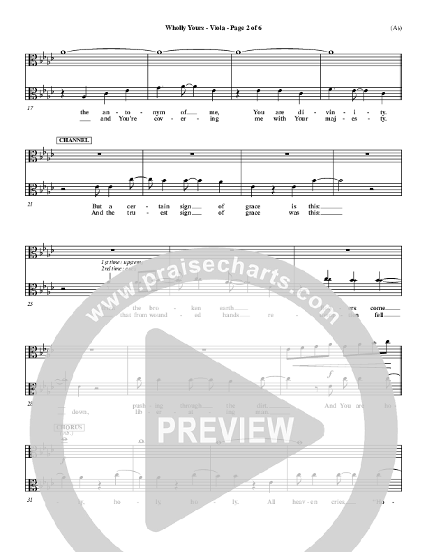 Wholly Yours Viola (David Crowder)