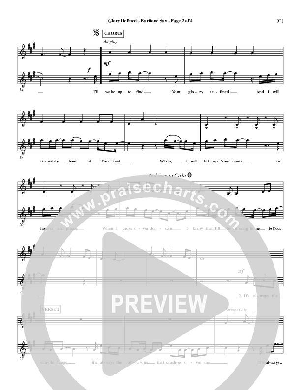 Glory Defined Bari Sax (Jason Roy)