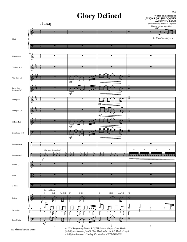Glory Defined Orchestration (Jason Roy)