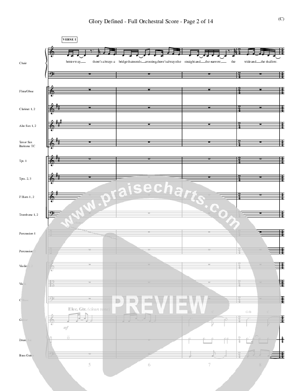 Glory Defined Conductor's Score (Jason Roy)