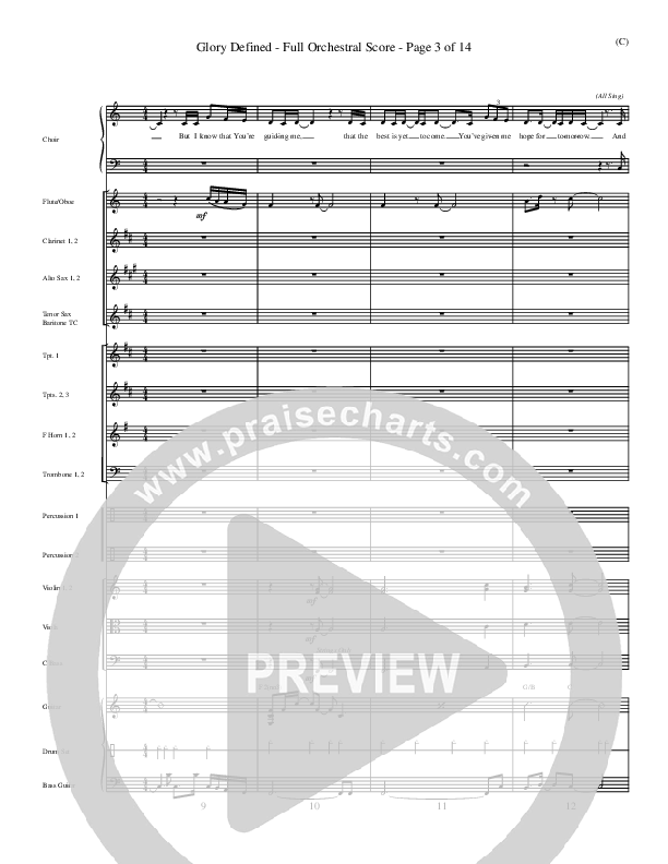 Glory Defined Conductor's Score (Jason Roy)