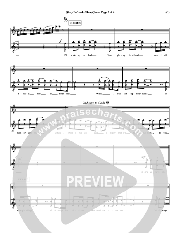 Glory Defined Flute/Oboe (Jason Roy)