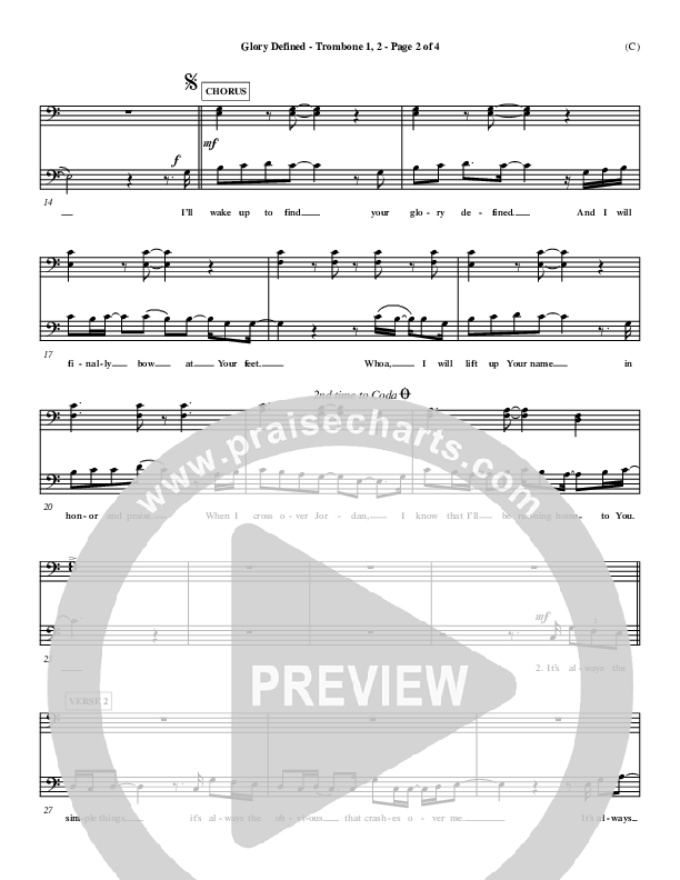 Glory Defined Trombone 1/2 (Jason Roy)