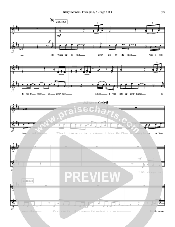 Glory Defined Trumpet 2/3 (Jason Roy)