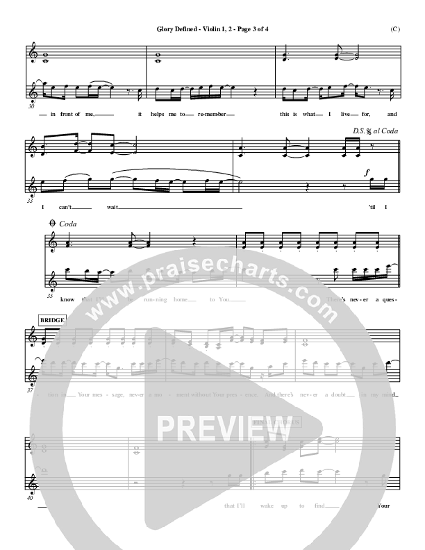 Glory Defined Violin 1/2 (Jason Roy)