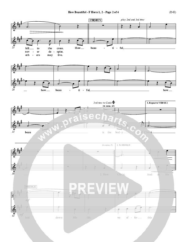 How Beautiful French Horn 1/2 (Twila Paris)