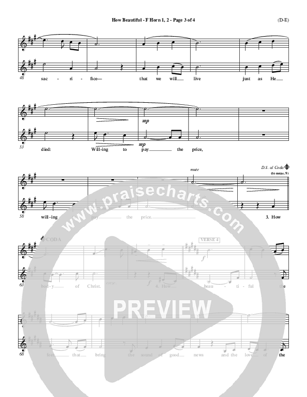 How Beautiful French Horn 1/2 (Twila Paris)