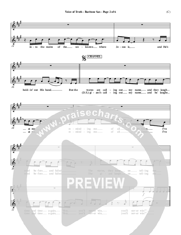 Voice of Truth Bari Sax (Mark Hall)