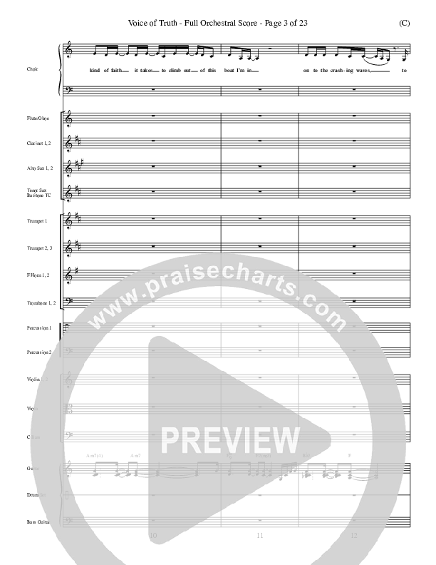 Voice of Truth Conductor's Score (Mark Hall)