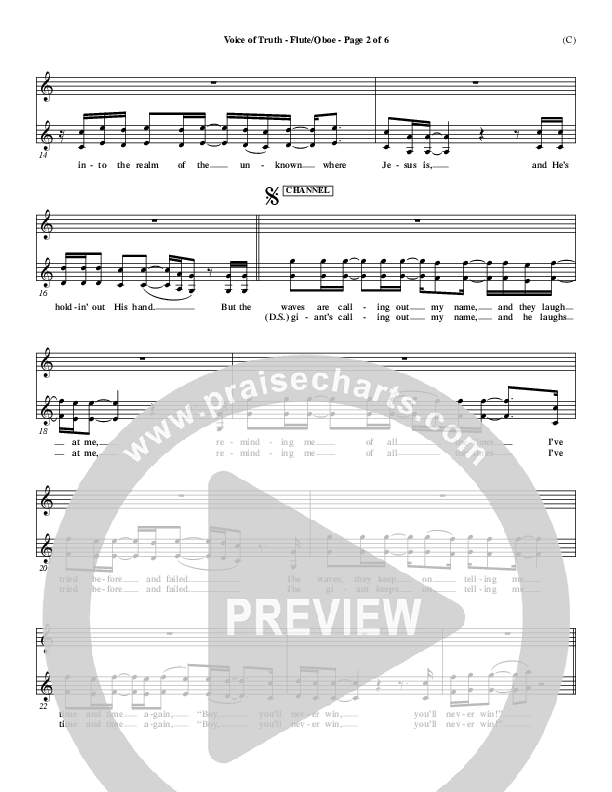 Voice of Truth Flute/Oboe (Mark Hall)