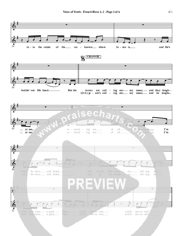 Voice of Truth French Horn 1/2 (Mark Hall)