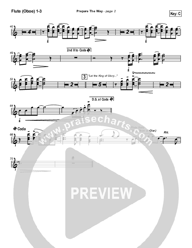 Prepare The Way Flute/Oboe 1/2/3 (New Life Worship)